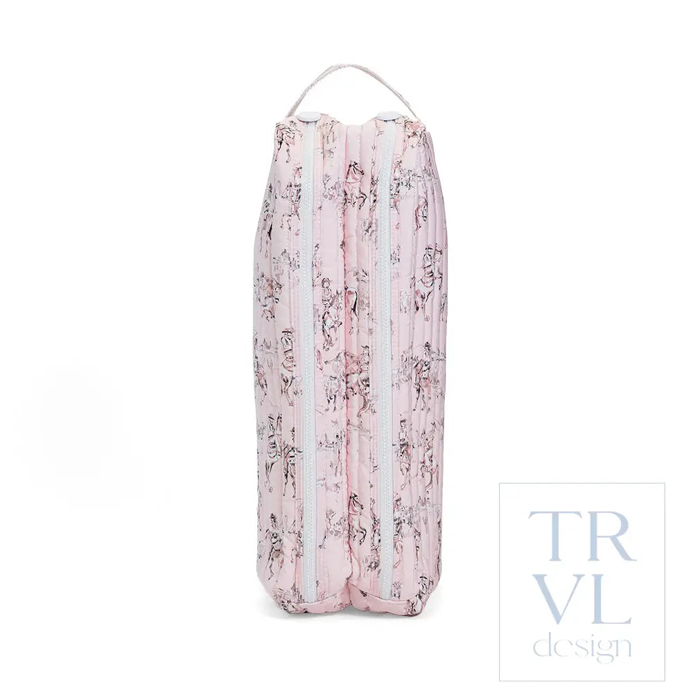Quilted Large Boot Bag - Cowgirl Toile - Shoe Bags