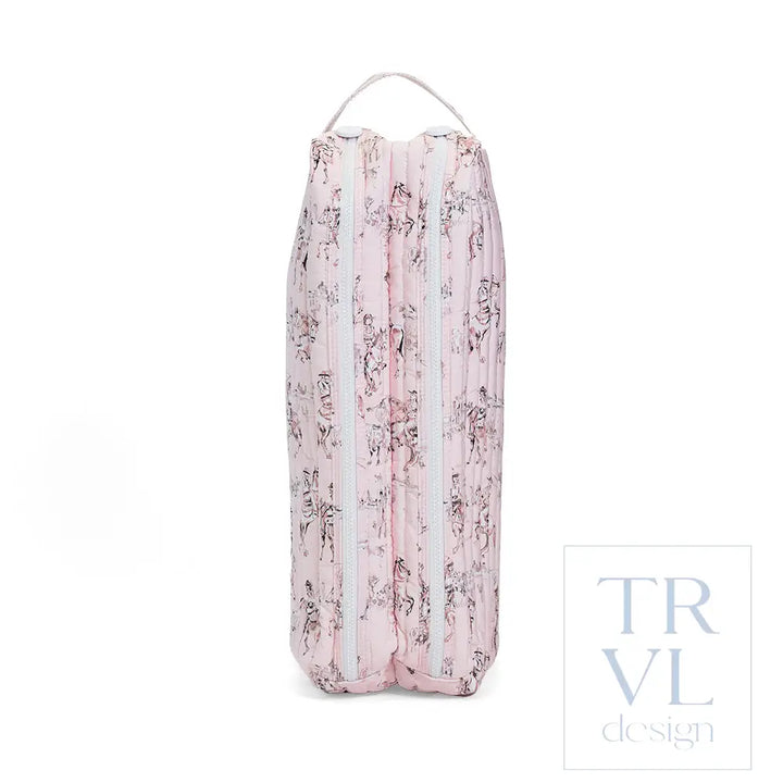 Quilted Large Boot Bag - Cowgirl Toile - Shoe Bags
