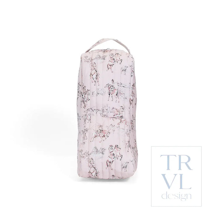 Quilted Medium Boot Bag - Cowgirl Toile - Shoe Bags