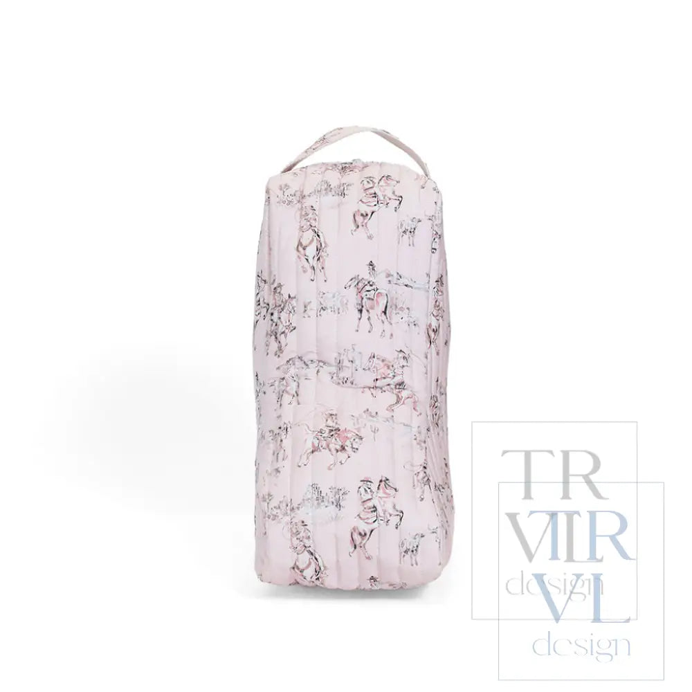QUILTED MED BOOT BAG - COWGIRL TOILE - Shoe Bags