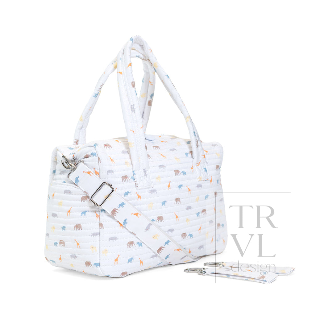 QUILTED STROLLER BAG - SAFARI - Stroller Travel Bags