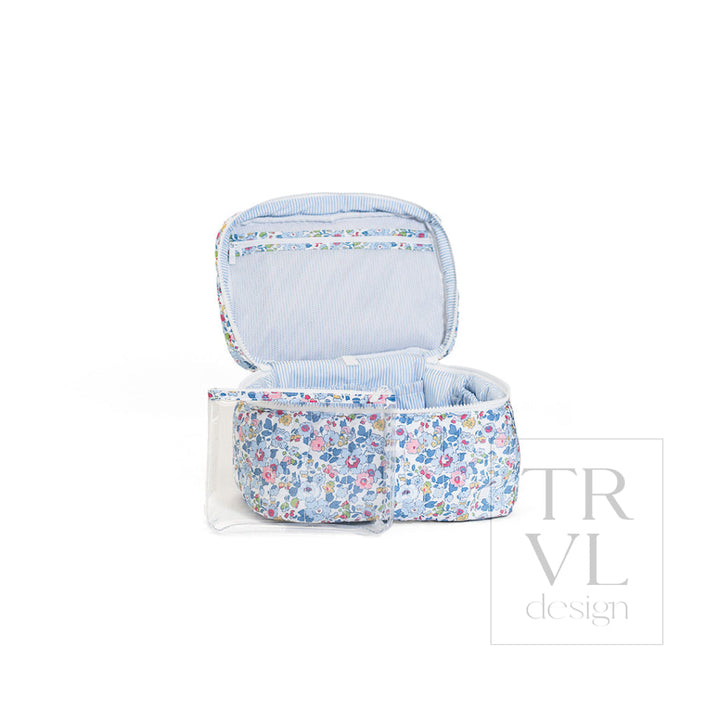 QUILTED TRAIN SET - BRIDGEHAMPTON FLORAL - Cosmetic &amp; Toiletry Bags