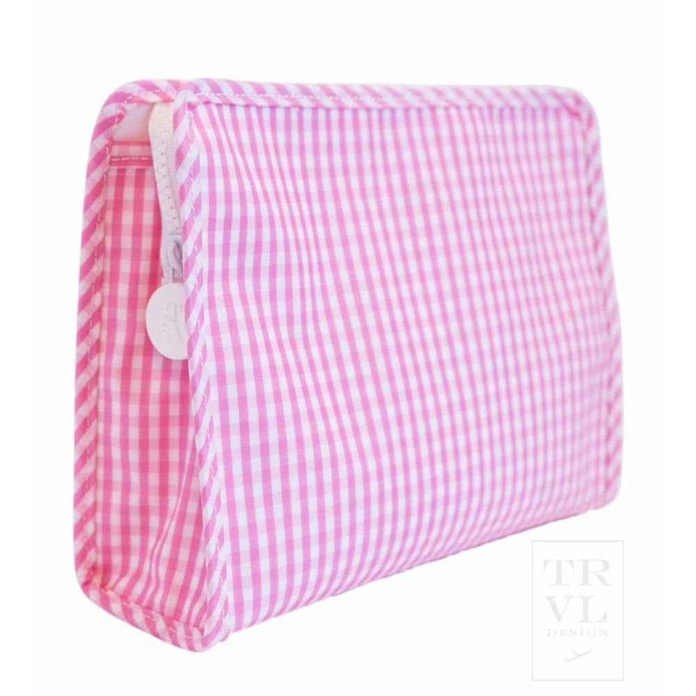 Roadie Large - Gingham Pink