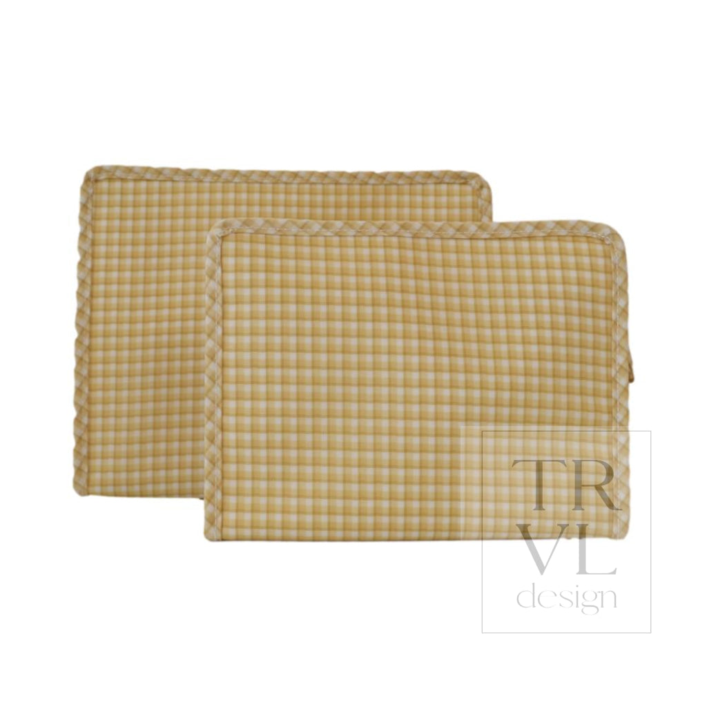 ROADIE LARGE - RODEO CHECK HAY Zip Pouch  NEW!