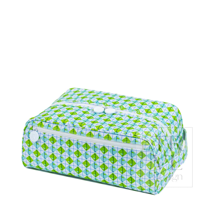 SHOE BAG - TEE TIME AQUA GREEN DIAMOND - Shoe Bags