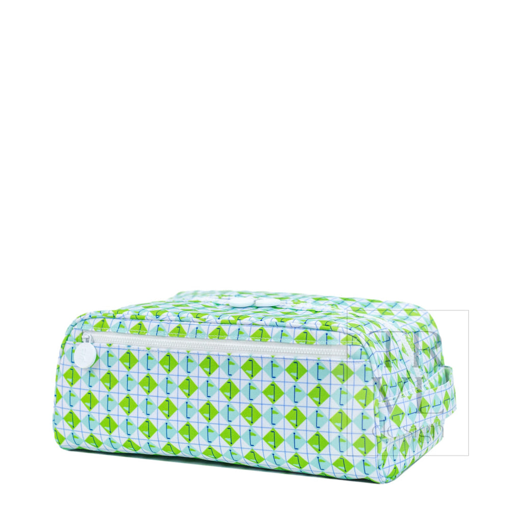 SHOE BAG - TEE TIME AQUA GREEN DIAMOND - Shoe Bags