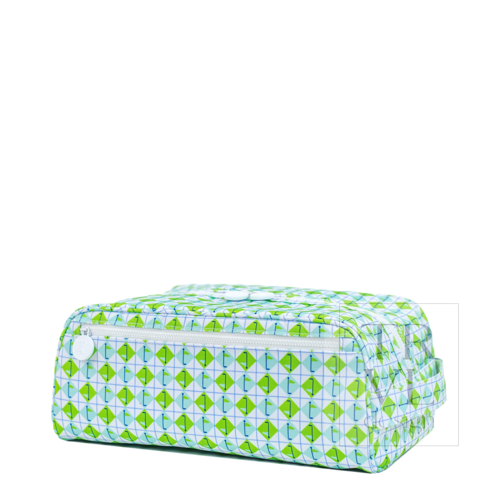 SHOE BAG - TEE TIME AQUA GREEN DIAMOND - Shoe Bags
