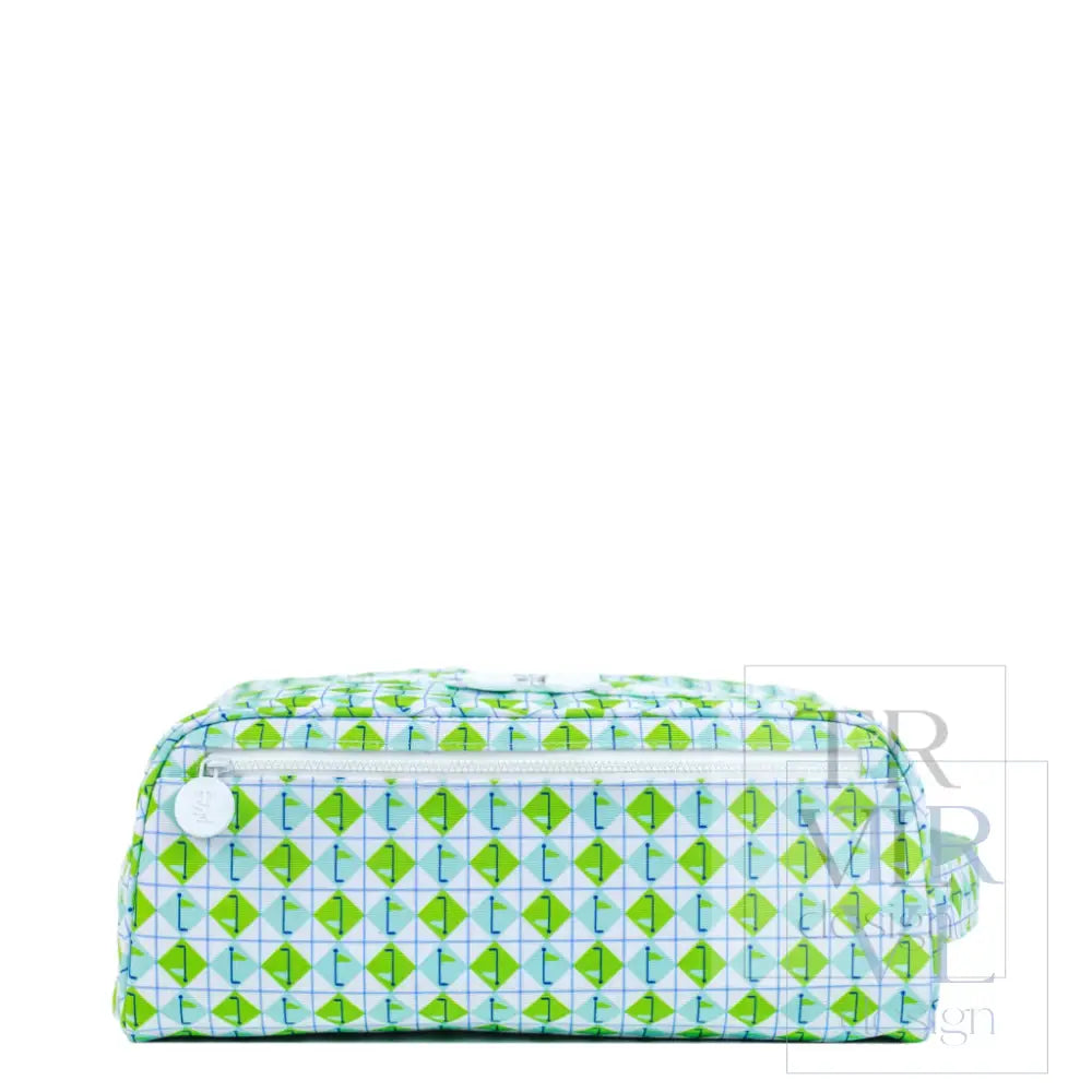 SHOE BAG - TEE TIME AQUA GREEN DIAMOND - Shoe Bags