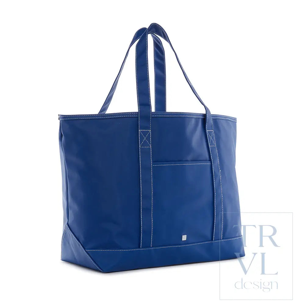 Signal Flag Tote - Tote Bag - Coated Canvas Maxi Tote - Blue Bell - Tote Bags
