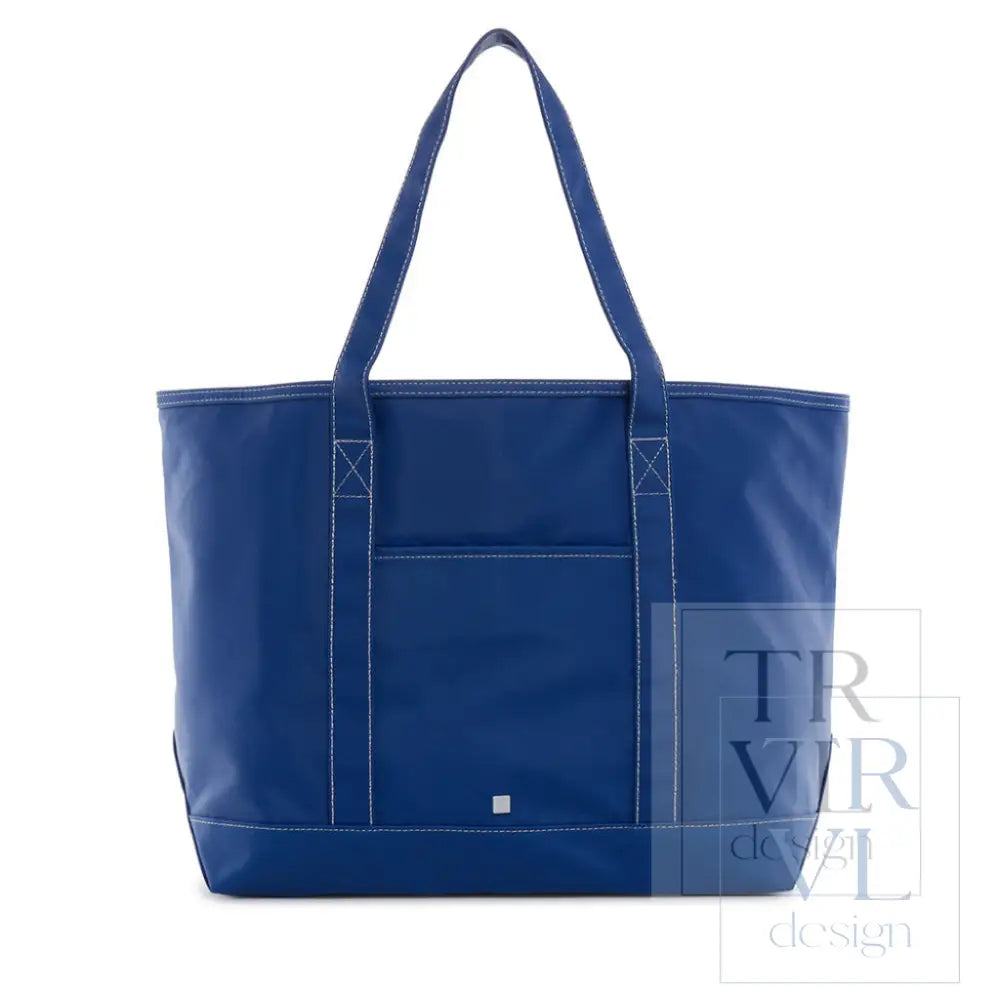 Maxi Tote - Coated Canvas Large Blue Bell