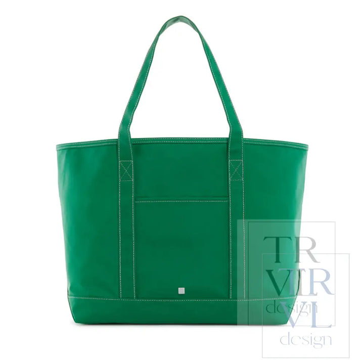 Maxi Tote - Coated Canvas Large Kelly Green *New!