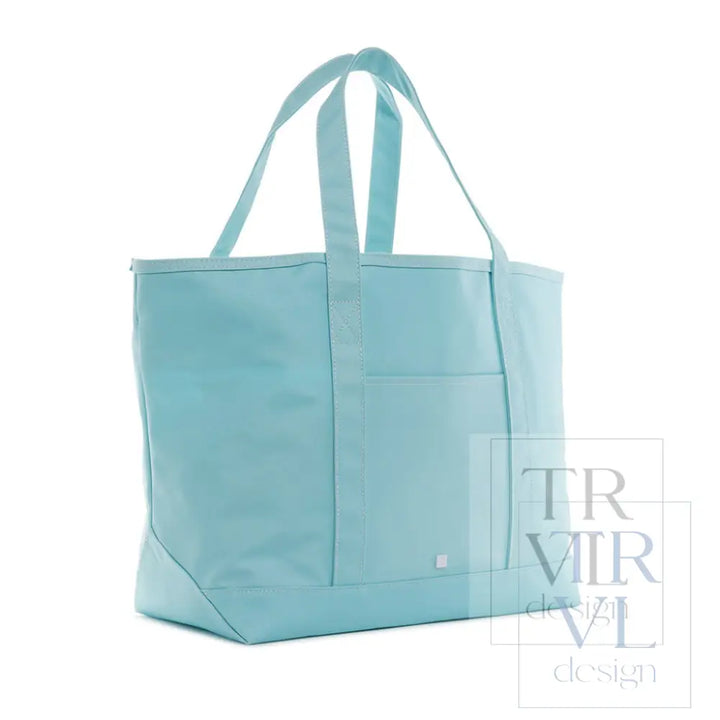 Maxi Tote - Coated Canvas Large Lake Blue *New In Stock!
