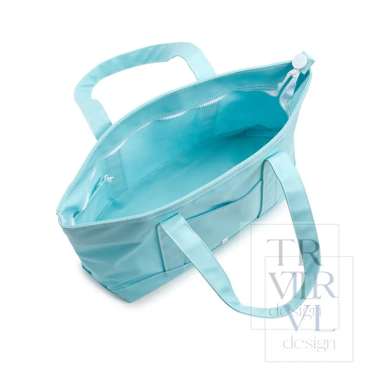 Maxi Tote - Coated Canvas Large Lake Blue *New In Stock!