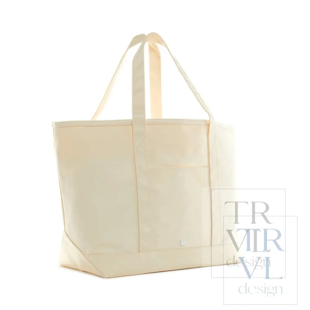 Maxi Tote - Coated Canvas Large Natural *Backorder 9/10