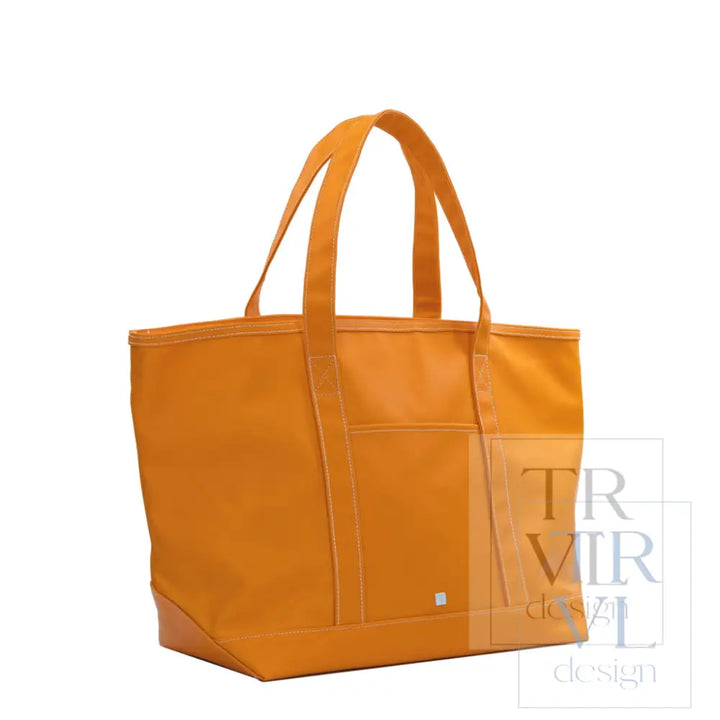 MAXI TOTE - COATED CANVAS Large ORANGE - Tote Bags