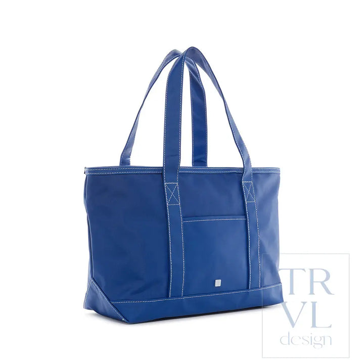 Signal Flag Tote - Tote Bag - Coated Canvas Medium Tote - Blue Bell - Tote Bags
