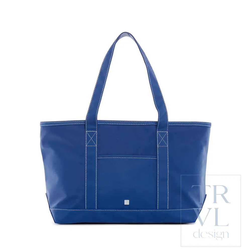 Signal Flag Tote - Tote Bag - Coated Canvas Medium Tote - Blue Bell - Tote Bags