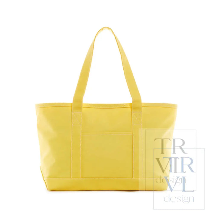 Medium Tote - Coated Canvas Daffodil
