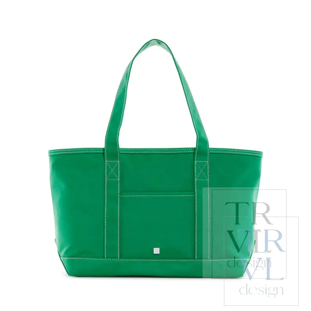 Medium Tote - Midi Coated Kelly Green *New!