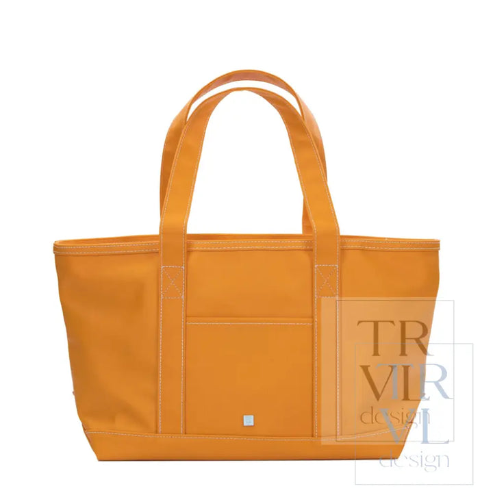 MEDIUM TOTE - COATED CANVAS ORANGE - Tote Bags