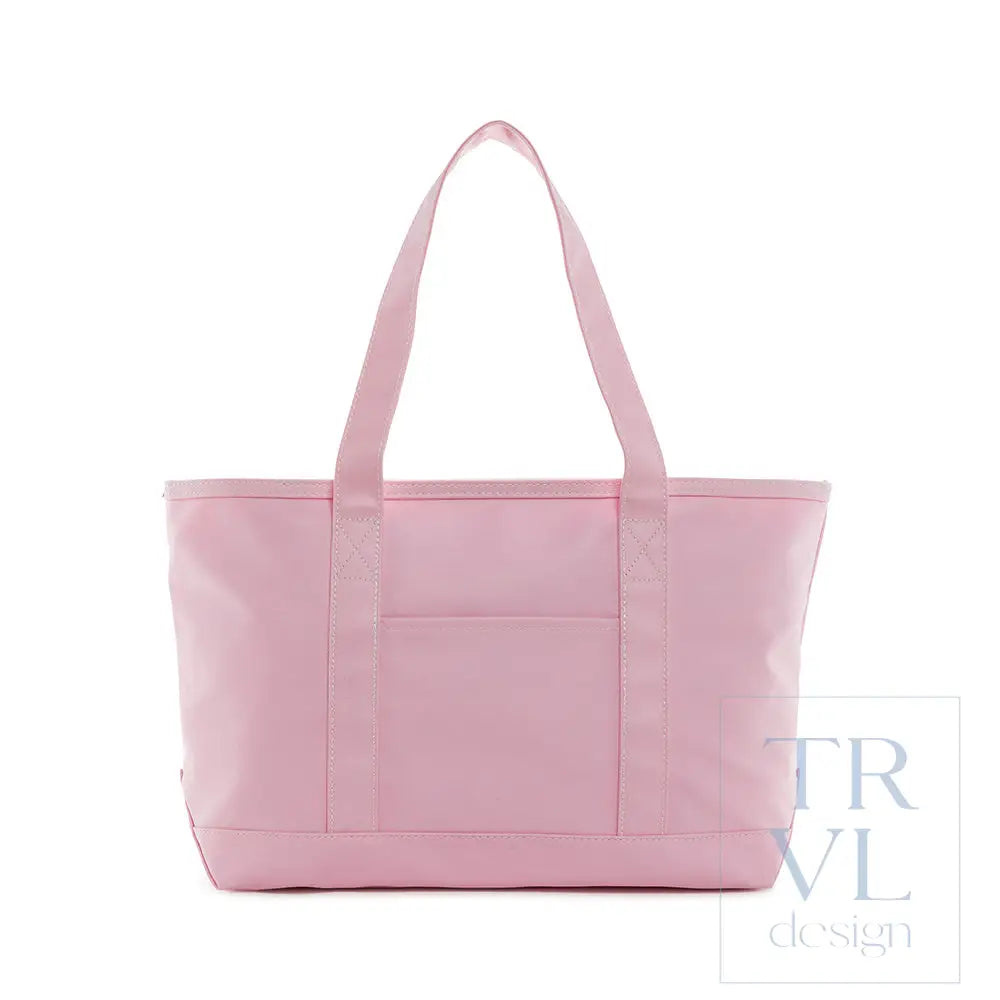 Signal Flag Tote - Tote Bag - Coated Canvas Medium Tote - Peony Pink - Tote Bags