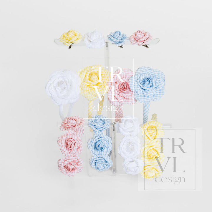 SIgnraure Hair Accessories - Lg Ging Flower Headband - pre pack 2 - Hair Accessories