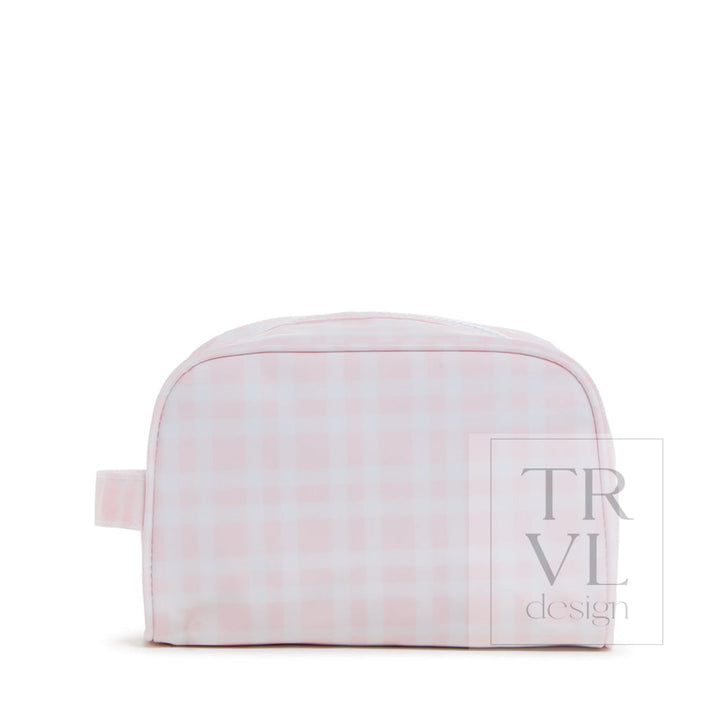 Stow It - Pimlico Plaid Pink Dopp Bag Cosmetic &amp; Toiletry Bags