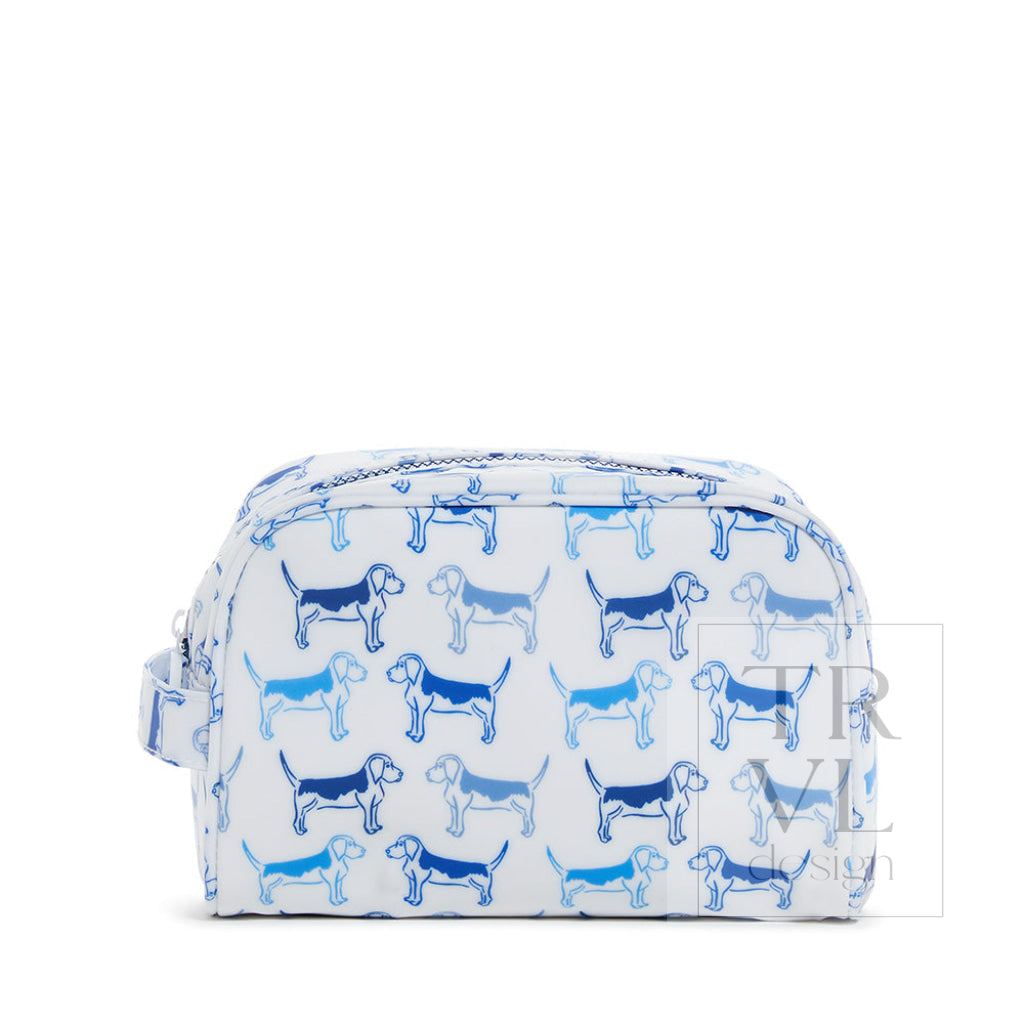 Stow It - Puppy Love Blue Dopp Kit Bag Cosmetic &amp; Toiletry Bags