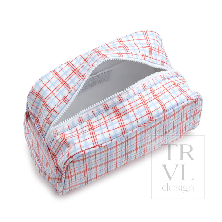 Stowaway - Toiletry Bag Classic Plaid Green