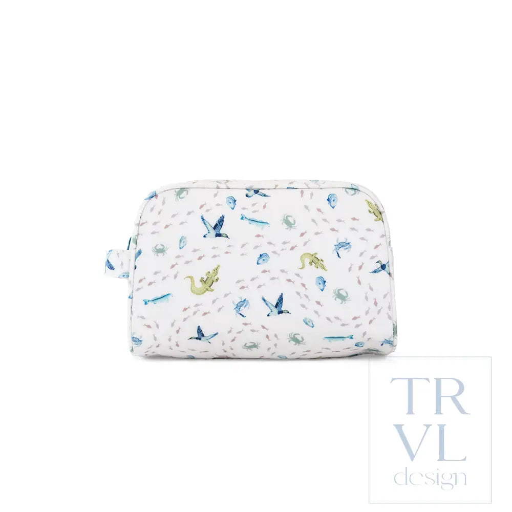 STOWAWAY Toiletry Bag - COASTAL TIDES - Cosmetic & Toiletry Bags