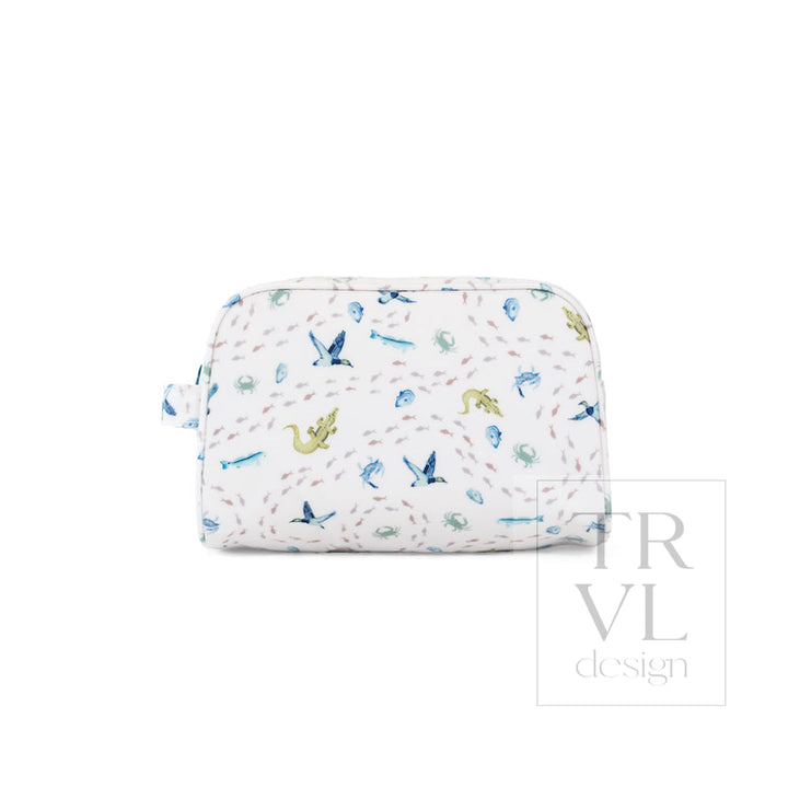 STOWAWAY Toiletry Bag - COASTAL TIDES - Cosmetic &amp; Toiletry Bags