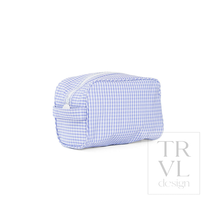 STOWAWAY Toiletry Bag - GINGHAM LILAC - Cosmetic &amp; Toiletry Bags