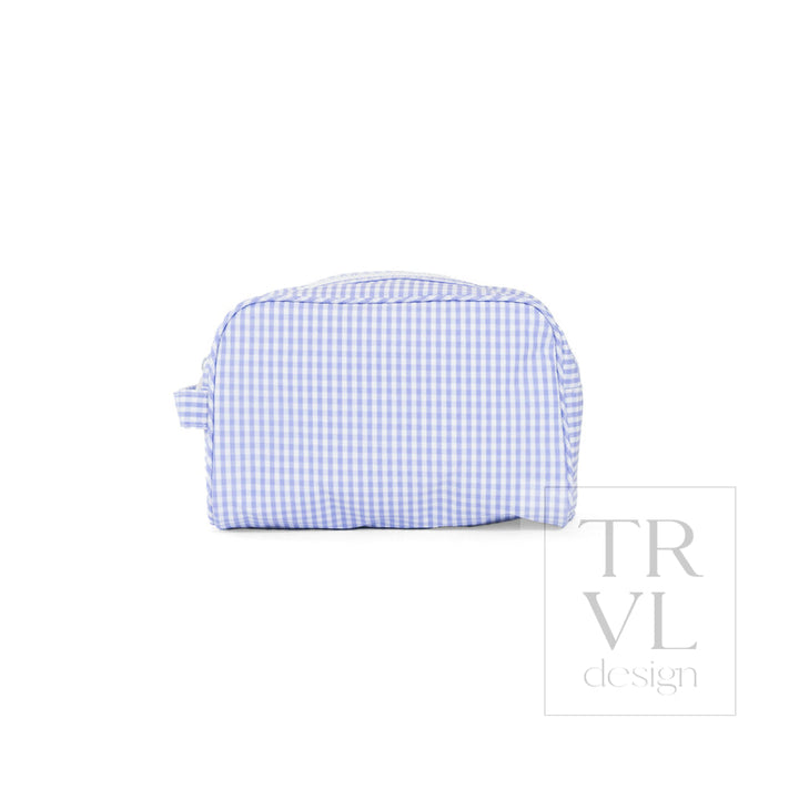 STOWAWAY Toiletry Bag - GINGHAM LILAC - Cosmetic &amp; Toiletry Bags