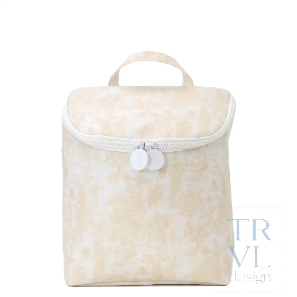 Take Away Bottle Bag- Bunny Toile Sand - Lunch Bags
