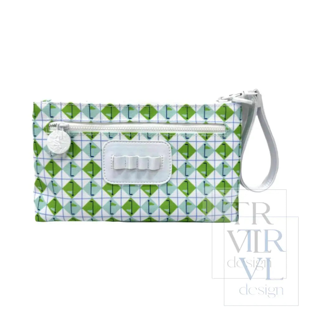 DITTY WRISTLET - TEE TIME AQUA GREEN DIAMOND
