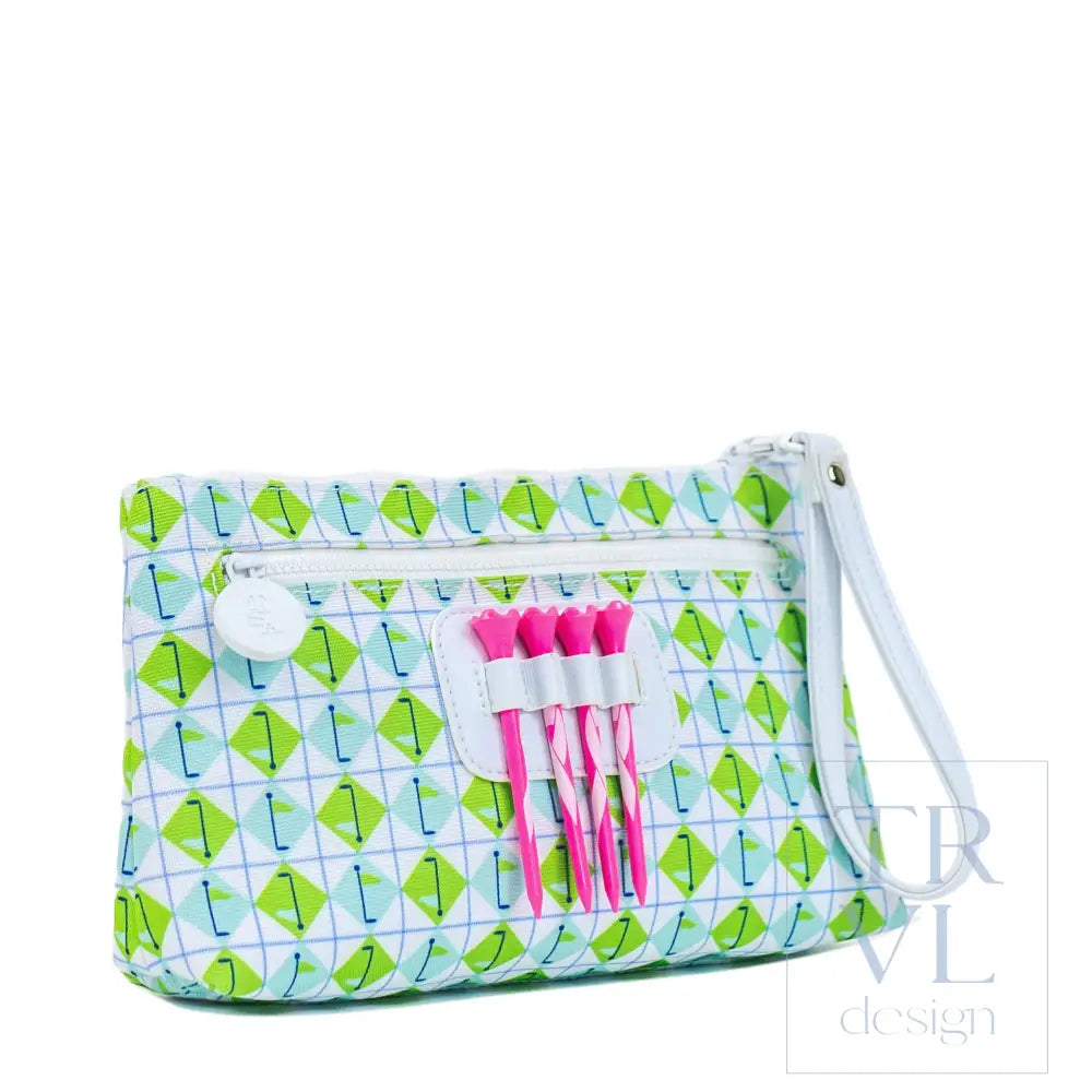 Tee Bag - Ditty Wristlet - Tee Time - Cosmetic & Toiletry Bags