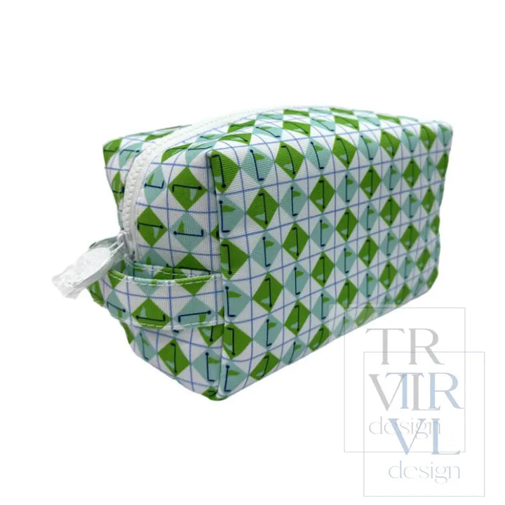 DOPP BAG - TEE TIME AQUA GREEN DIAMOND