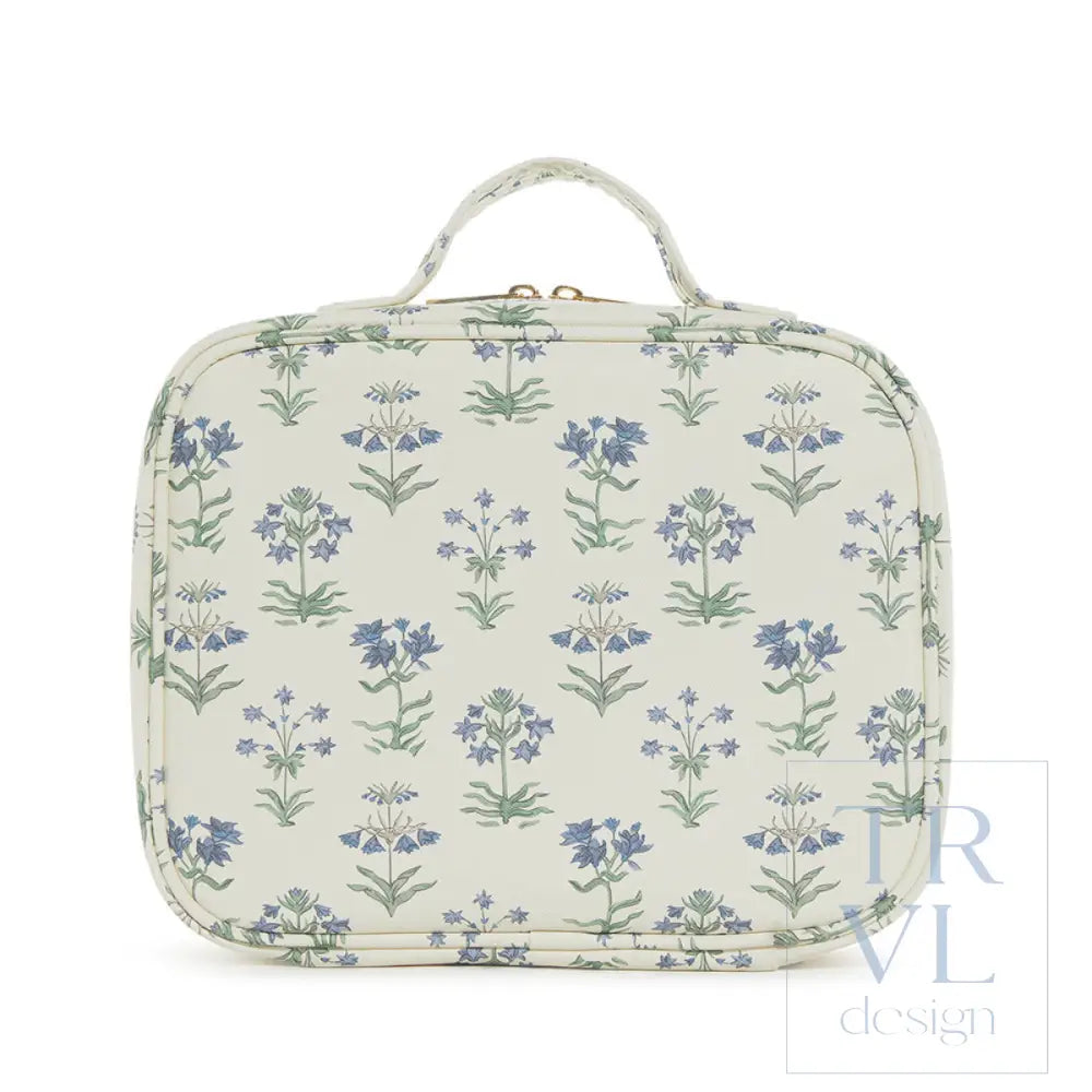 Luxe Trvl2 Provence Cosmetic Case With Green Pinstripe Liner Provence2