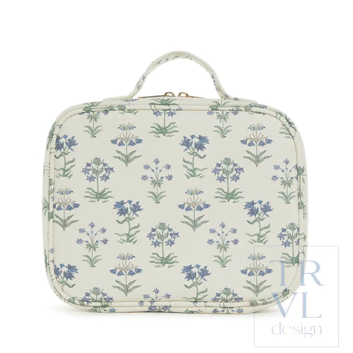 Luxe Trvl2 Provence Cosmetic Case With Green Pinstripe Liner Provence2