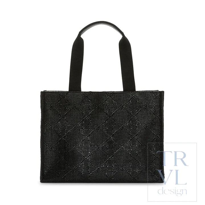 Luxe Bali Straw Tote - Oasis Cane Midnight *On Special Cane Straw