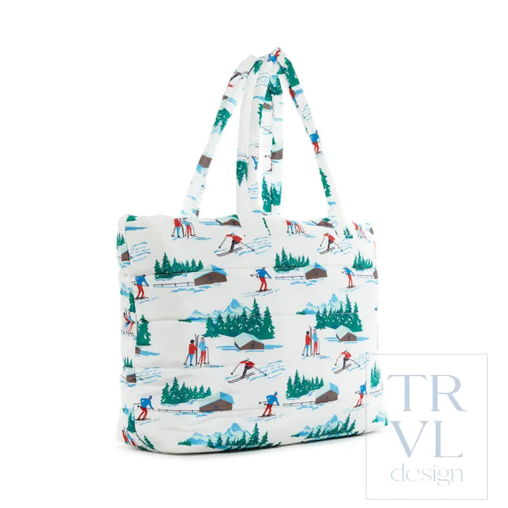 Luxe Puffer Tote Bag - Hit The Slopes