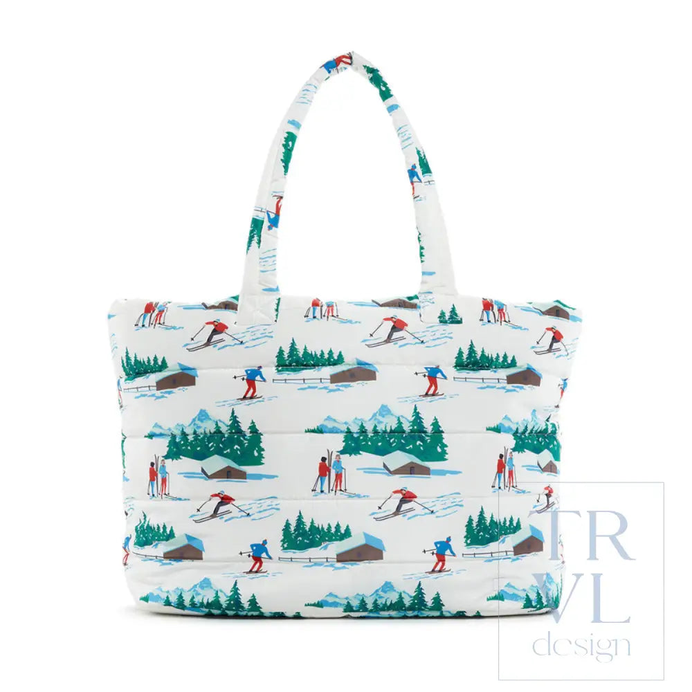 Luxe Puffer Tote Bag - Hit The Slopes