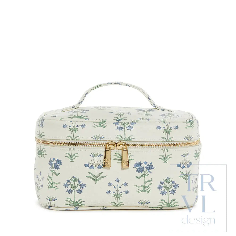 Luxe Provence Train 2 - Cosmetic Bag With Green Pinstripe Liner Provence2