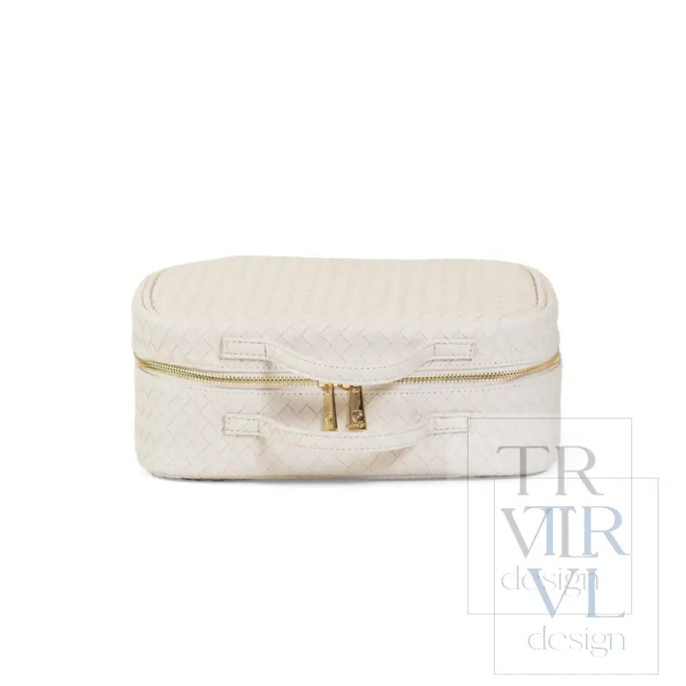 LUXE TRVL2 Cosmetic Toiletry Case - WOVEN SAND - Cosmetic &amp; Toiletry Bags