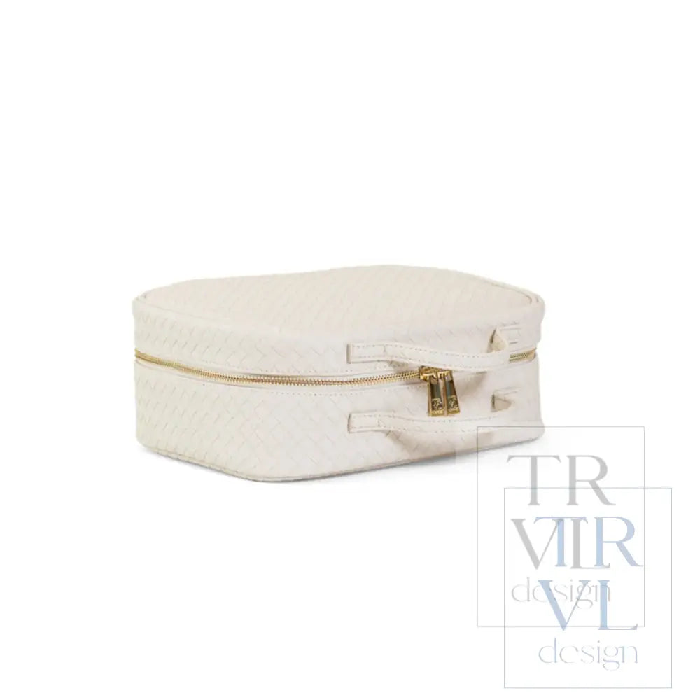 LUXE TRVL2 Cosmetic Toiletry Case - WOVEN SAND - Cosmetic &amp; Toiletry Bags