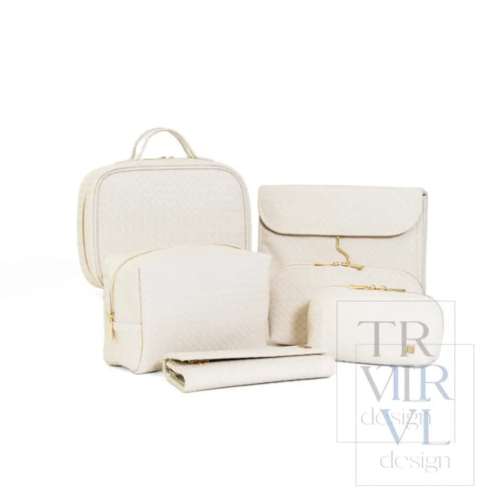 LUXE TRVL2 Cosmetic Toiletry Case - WOVEN SAND - Cosmetic &amp; Toiletry Bags