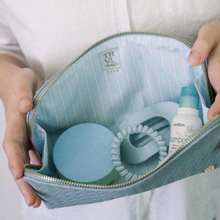 Cosmetic Bag Set - Duo Case - Woven Surf