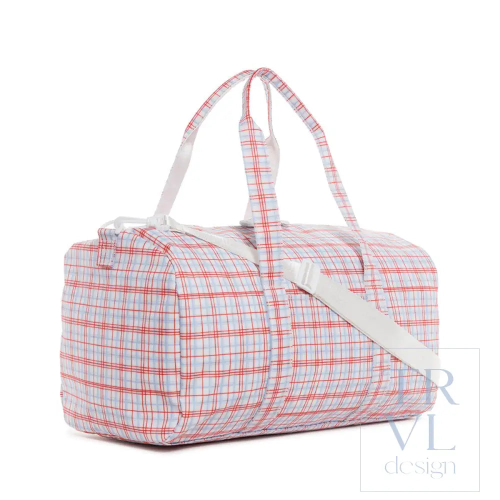 Weekender - Classic Plaid Red Duffel Bag