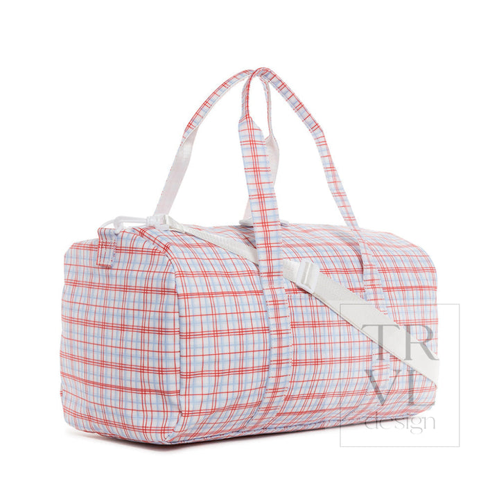 Weekender - Classic Plaid Red Duffel Bag